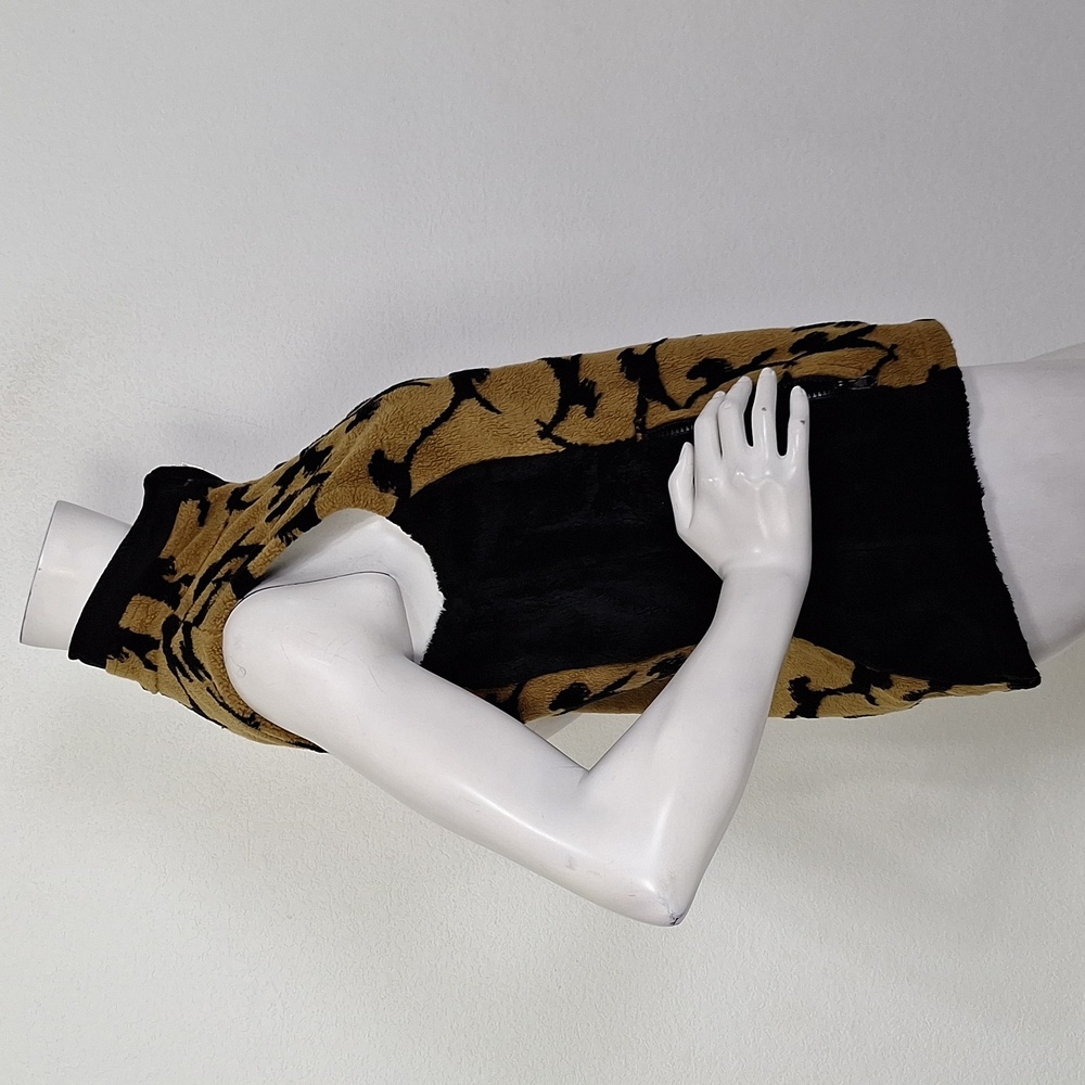 Kerrits Black Brown Abstract Print Western Equestrian Cowgirl Fleece Vest Size M - Picture 6 of 14